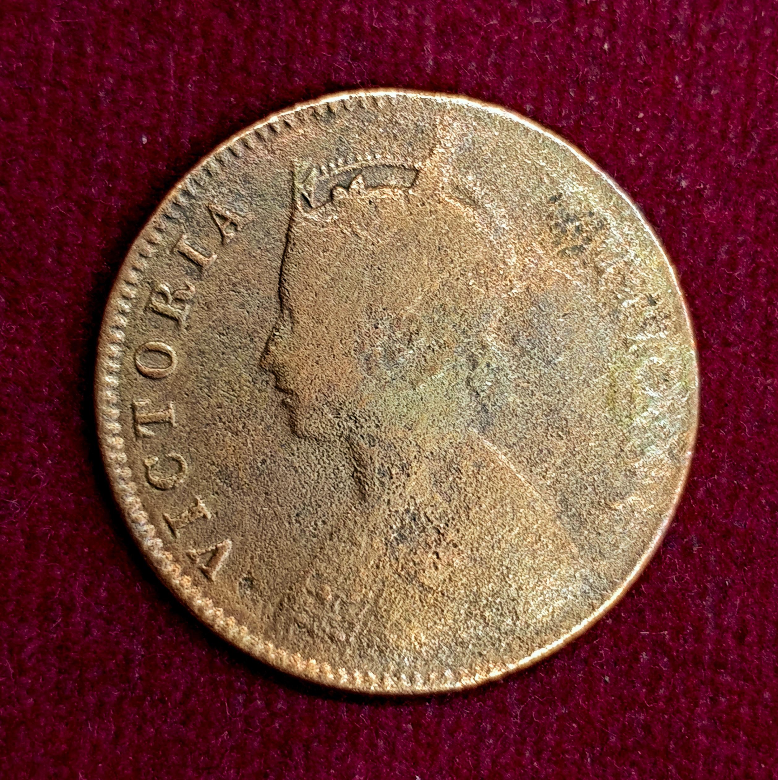British India 1/4 Anna - VICTORIA EMPRESS 1892 Coin