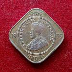 British India 2 Annas - George V 1935 Coin