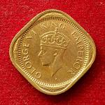 British India 2 Annas George VI 1940 Coin