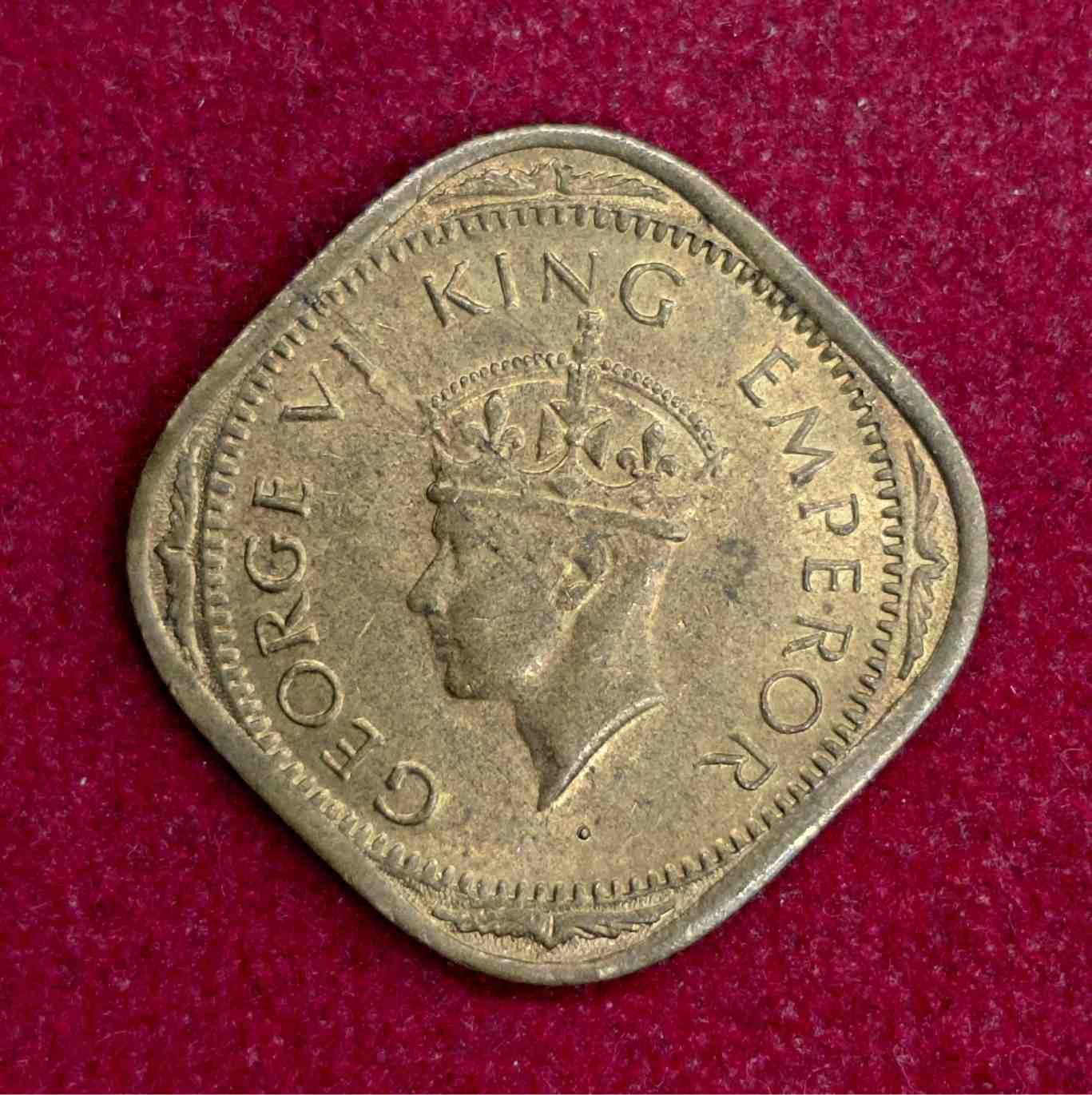 British India 2 Annas - George VI 1942 Coin