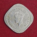 British India 2 Annas - George VI 1947 Coin