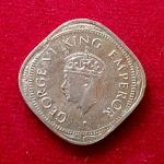 British India 2 Annas - George VI 1947 Coin