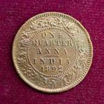 British India ¼ Anna Anna Victoria Empress 1892