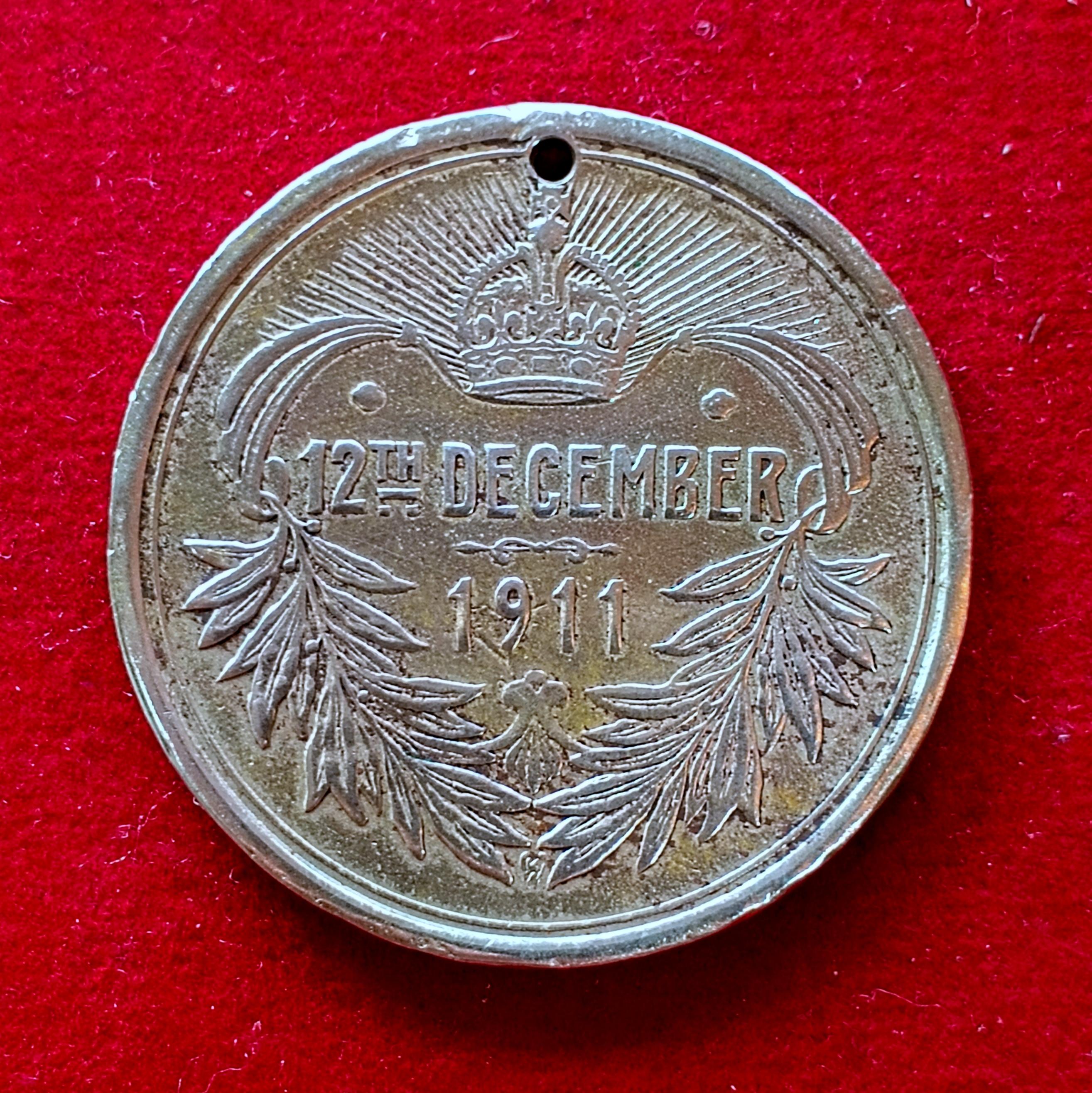 British India Medal – George V and Mary Coronation Durbar 12th December 1911