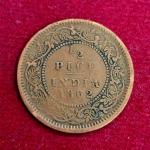 British India ½ Pice - Victoria 1862 Coin