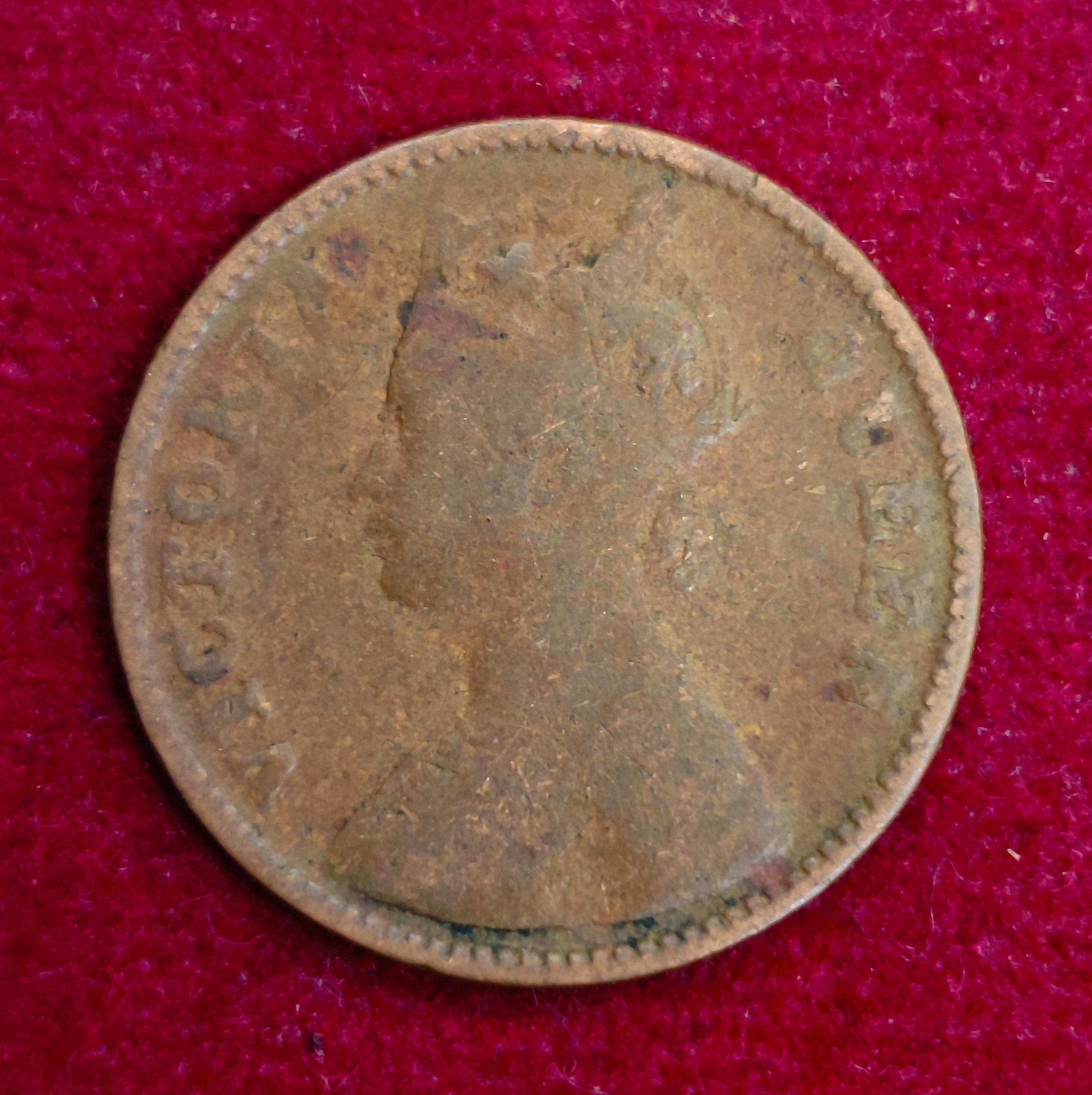 British India ½ Pice - Victoria 1862 Coin