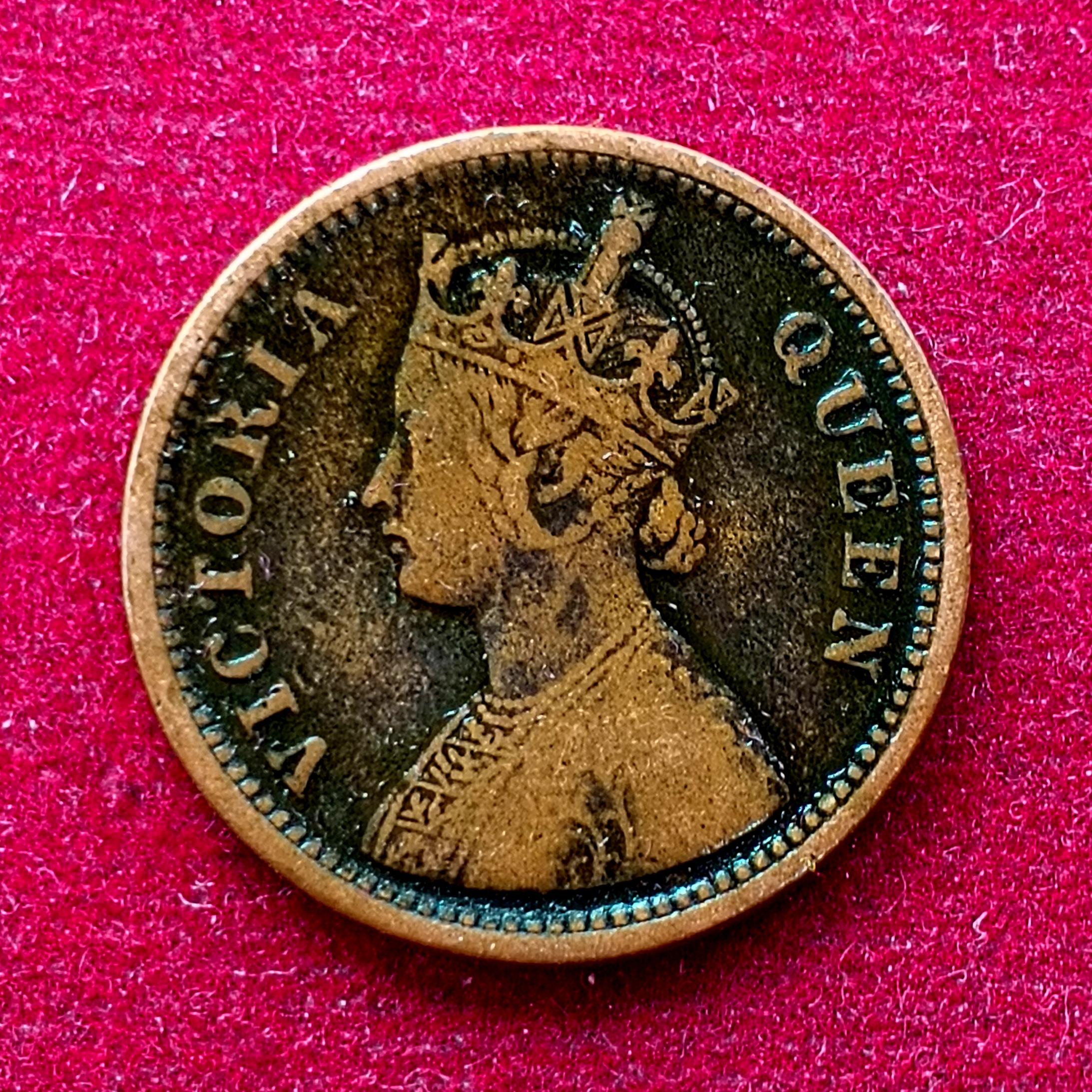 British India ½ Pice - Victoria 1862 Coin