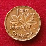 Canada 1 Cent - Elizabeth II 1953 Coin