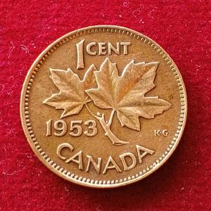 Canada 1 Cent - Elizabeth II 1953 Coin