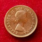 Canada 1 Cent - Elizabeth II 1953 Coin