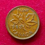 Canada 1 Cent - Elizabeth II 1963 Coin