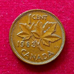Canada 1 Cent - Elizabeth II 1963 Coin