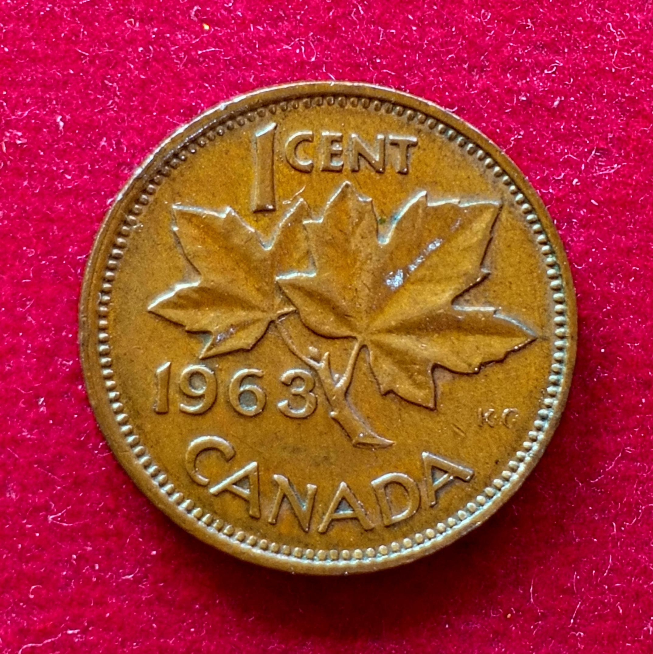 Canada 1 Cent - Elizabeth II 1963 Coin