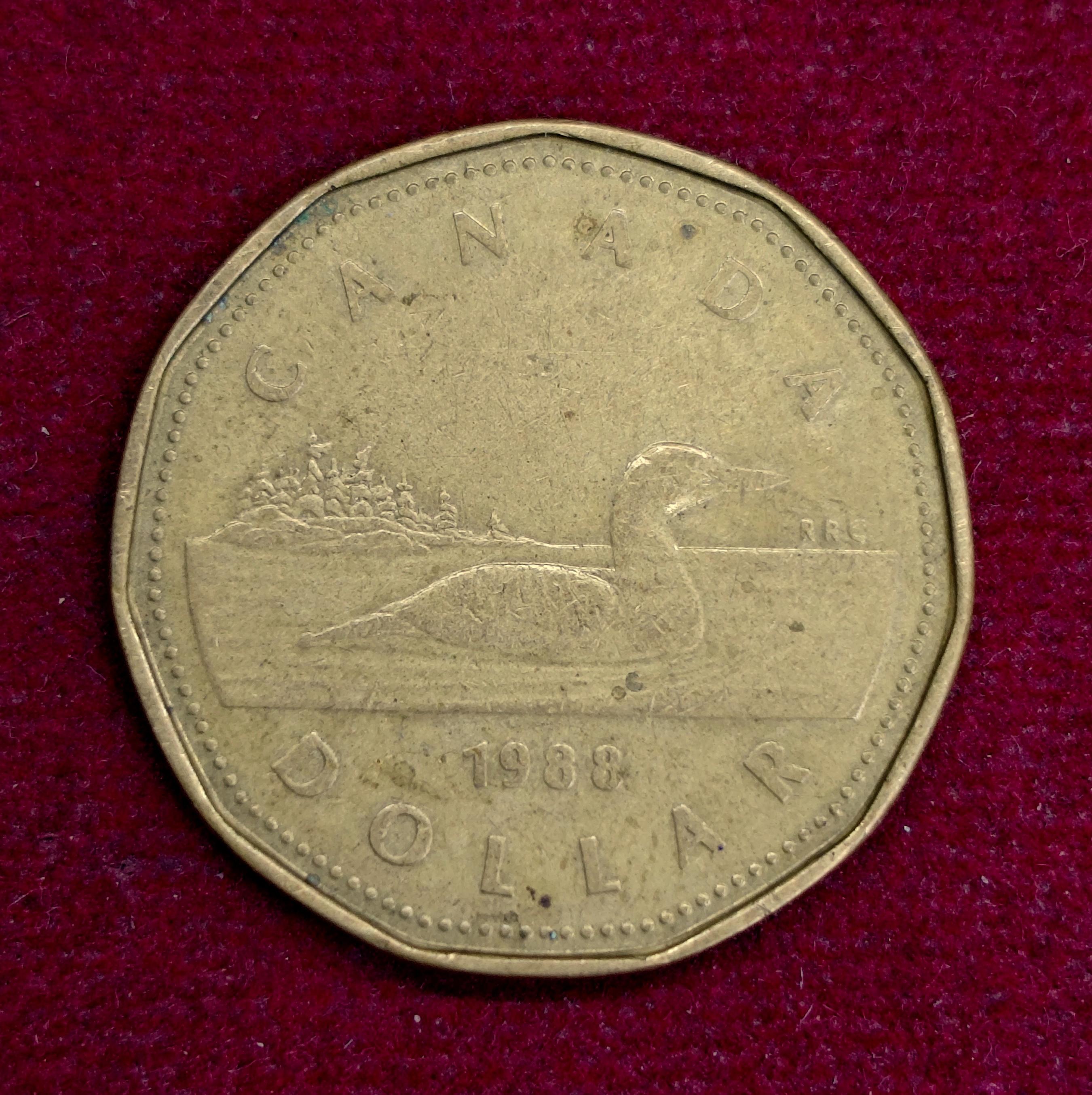 Canada 1 Dollar - Elizabeth II 1988 Coin