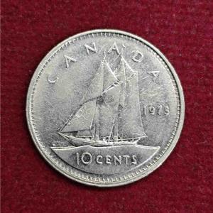 Canada 10 Cents - Elizabeth II 1973 Coin