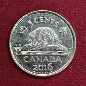 Canada 5 Cents - Elizabeth II 2016 Coin