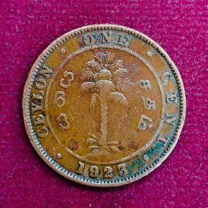 Ceylon 1 Cent - George V 1923 Coin