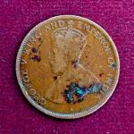 Ceylon 1 Cent - George V 1923 Coin