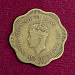Ceylon 10 Cents - George VI 1944 Coin