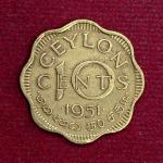 Ceylon 10 Cents - George VI 1951 Coin
