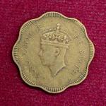 Ceylon 10 Cents - George VI 1951 Coin