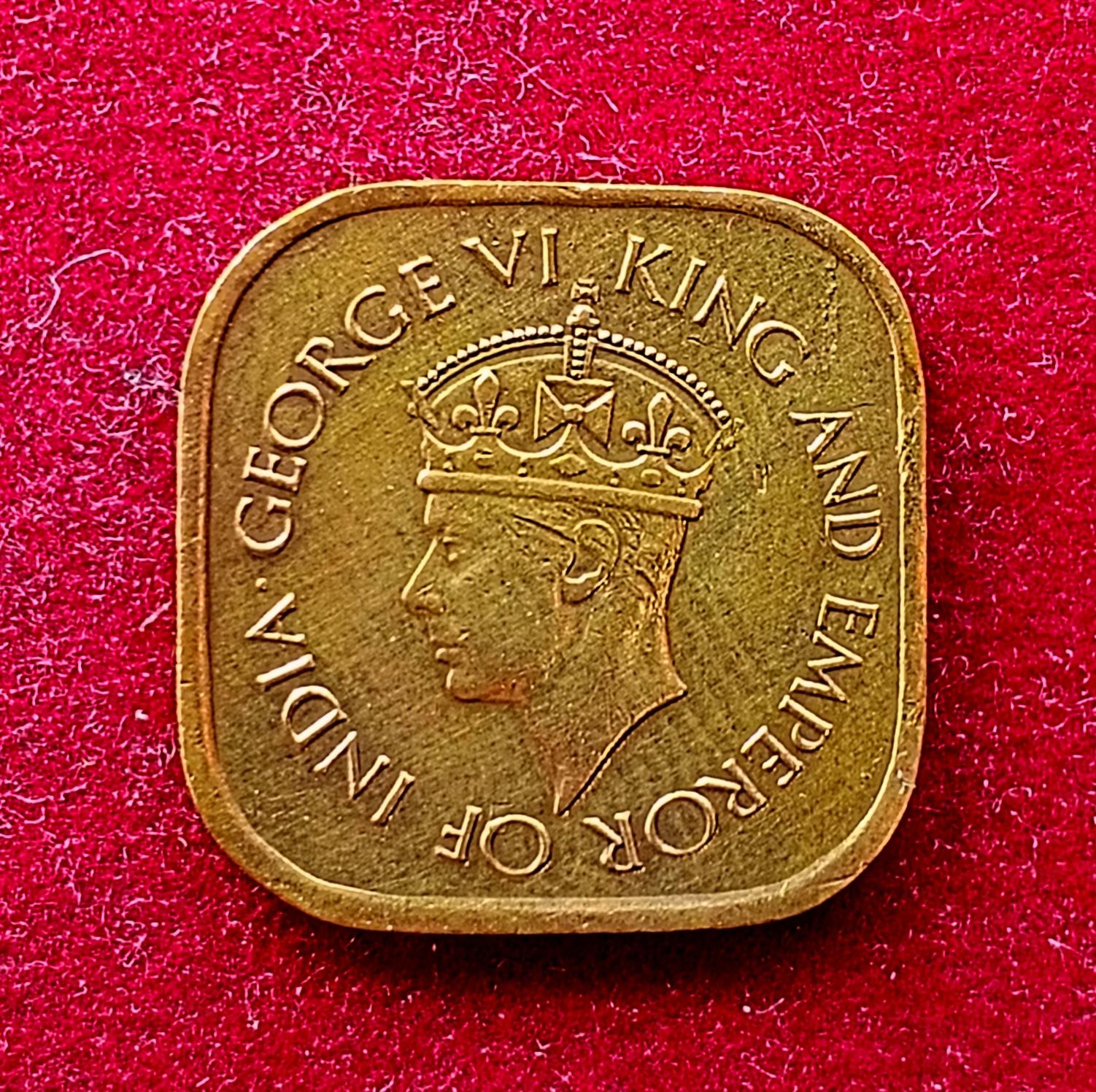 Ceylon 5 Cents – George VI 1944 Coin