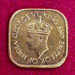 Ceylon 5 Cents – George VI 1944 Coin