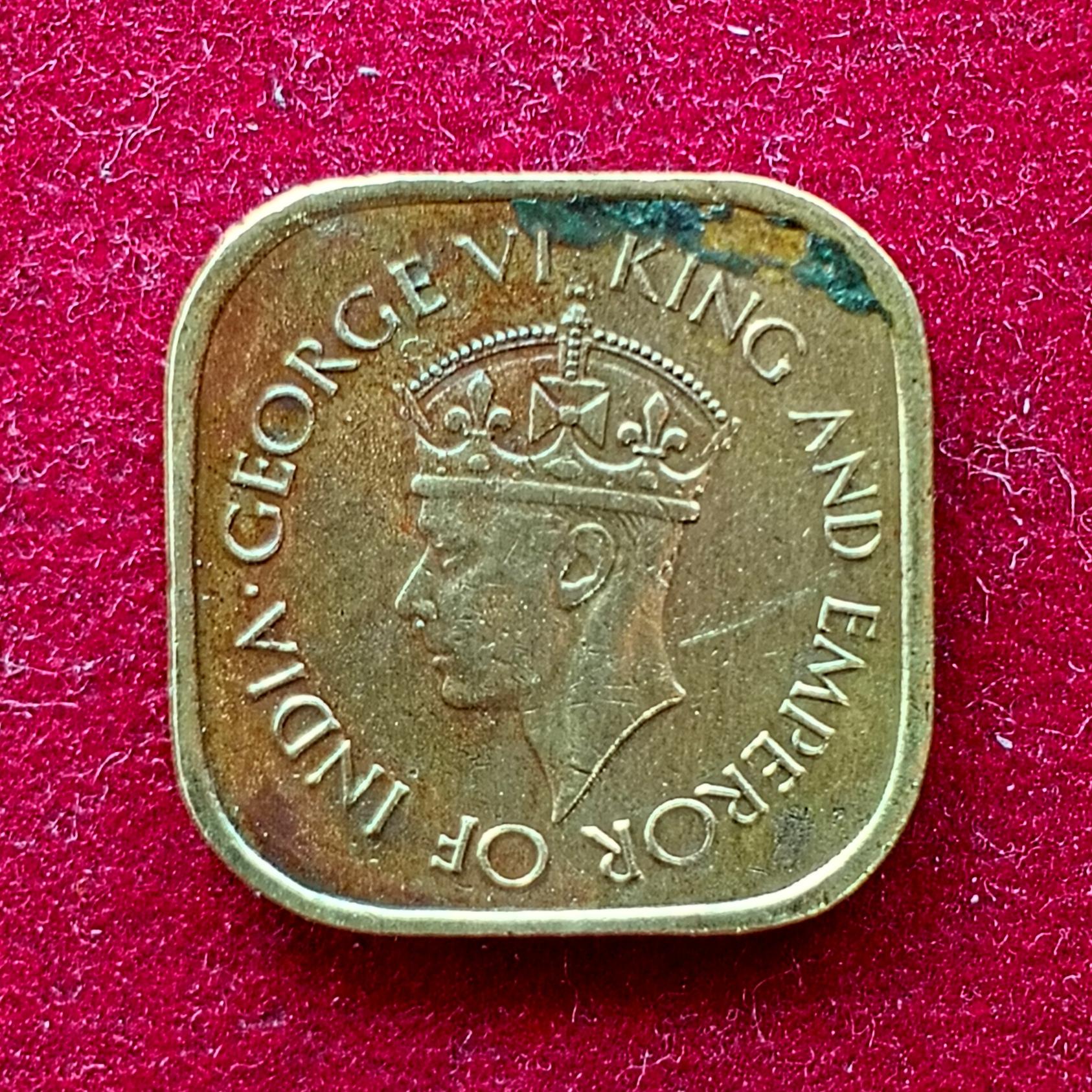 Ceylon 5 Cents – George VI 1944 Coin