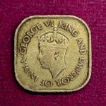 Ceylon 5 Cents – George VI 1945 Coin