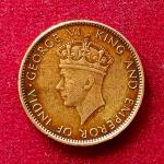 Ceylon (Sri Lanka) 1 Cent George VI 1942 Coin