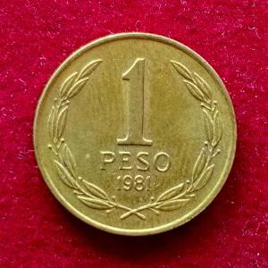 Chile 1 Peso 1981 Coin