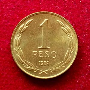 Chile 1 Peso 1989 Coin