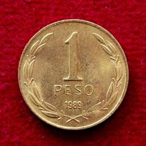 Chile 1 Peso 1989 Coin