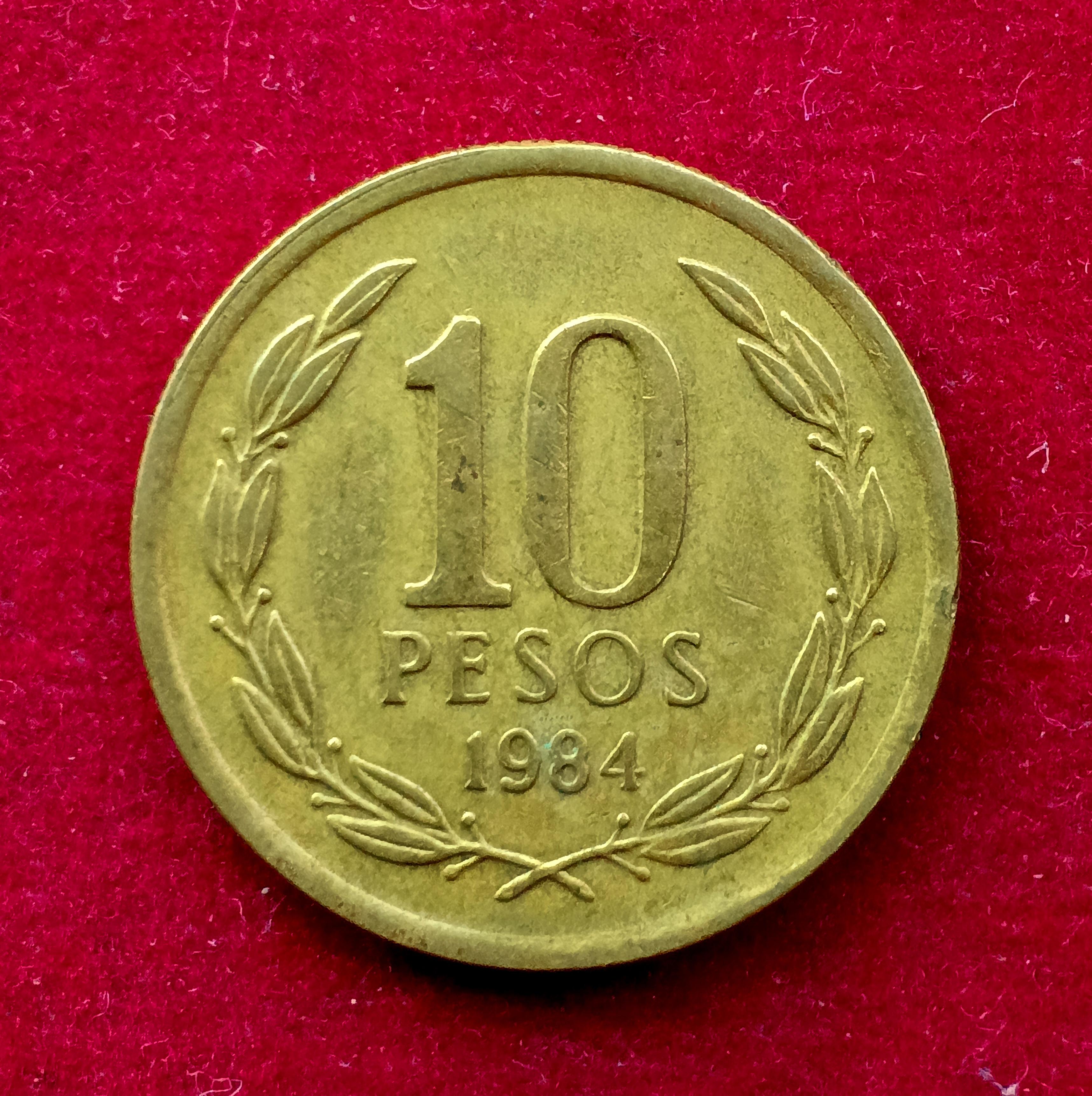 Chile 10 Pesos 1984 Coin