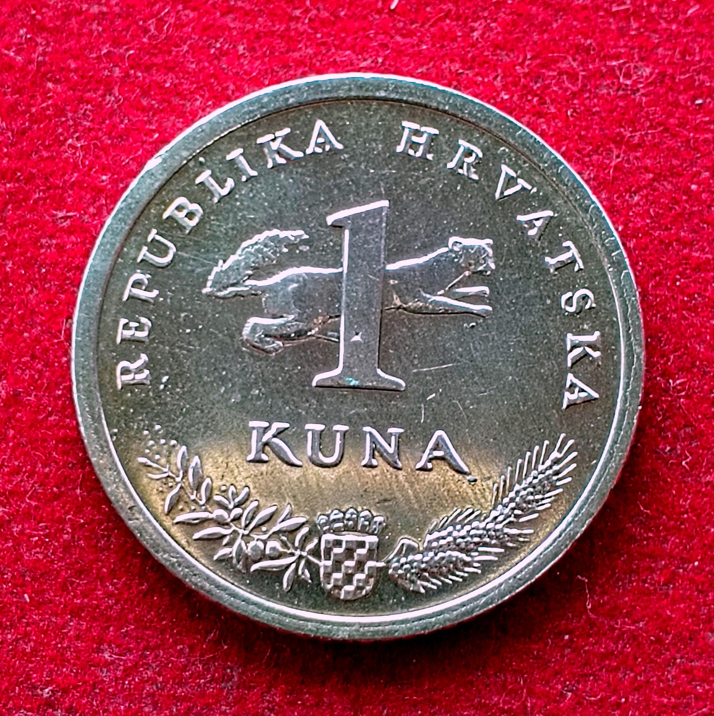 Croatia 1 Kuna 1993 Coin