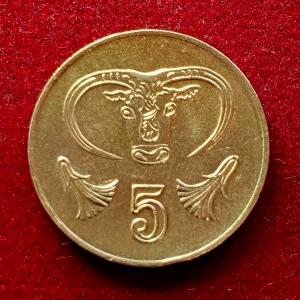 Cyprus 5 Cents 2001 Coin