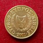 Cyprus 5 Cents 2001 Coin