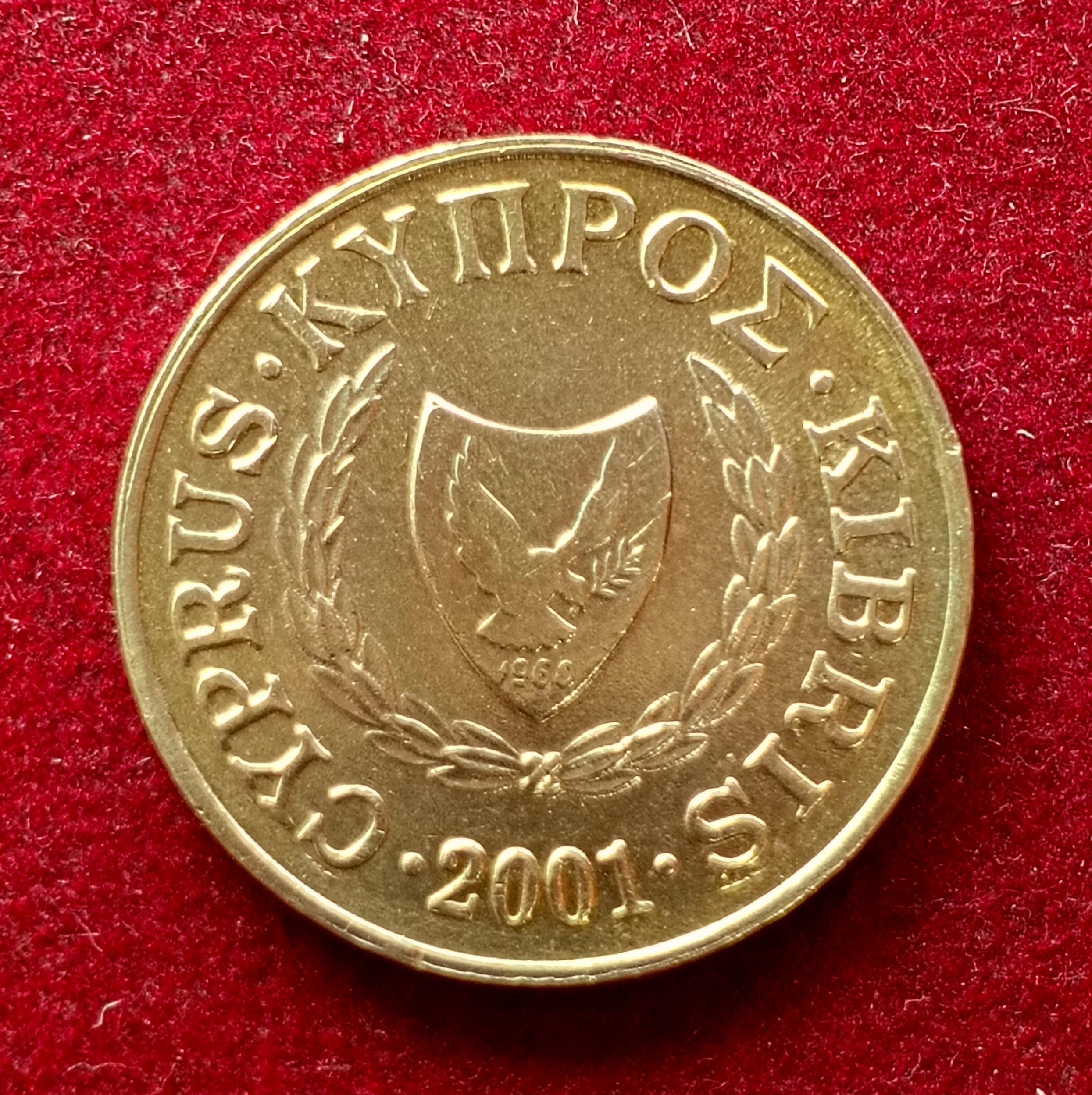 Cyprus 5 Cents 2001 Coin