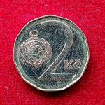 Czech Republic 2 Koruny 1995 Coin