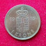 Denmark 1 Krone - Margrethe II 1985 Coin