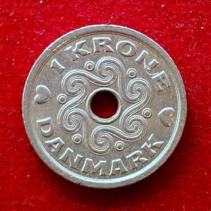 Denmark 1 Krone Margrethe II 1997 Coin