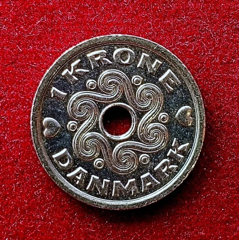 Denmark 1 Krone Margrethe II 1998 Coin