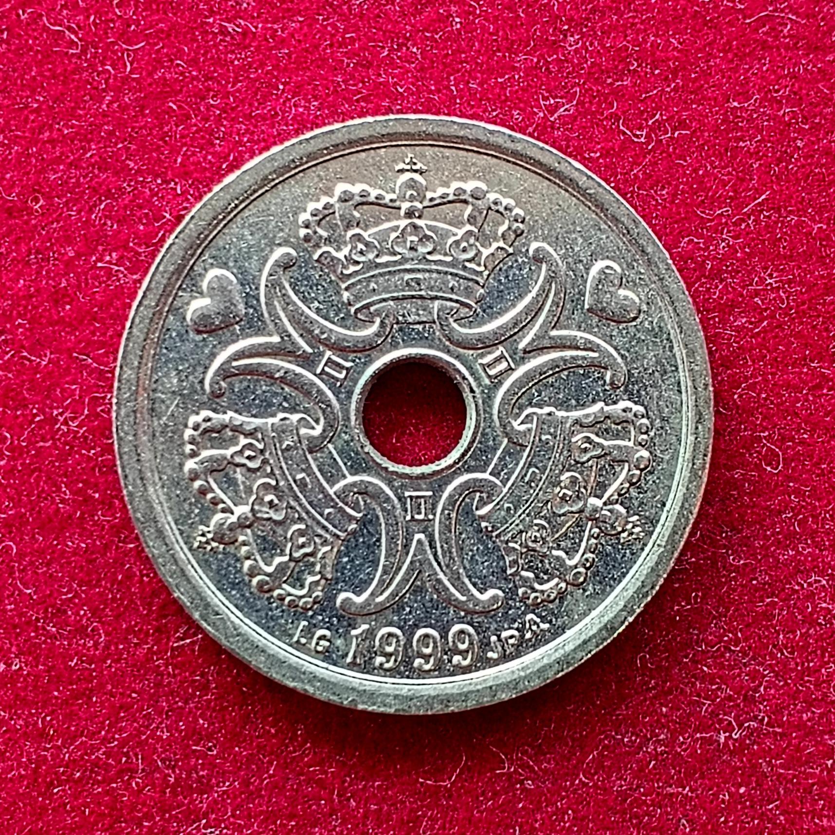 Denmark 1 Krone Margrethe II 1999 Coin