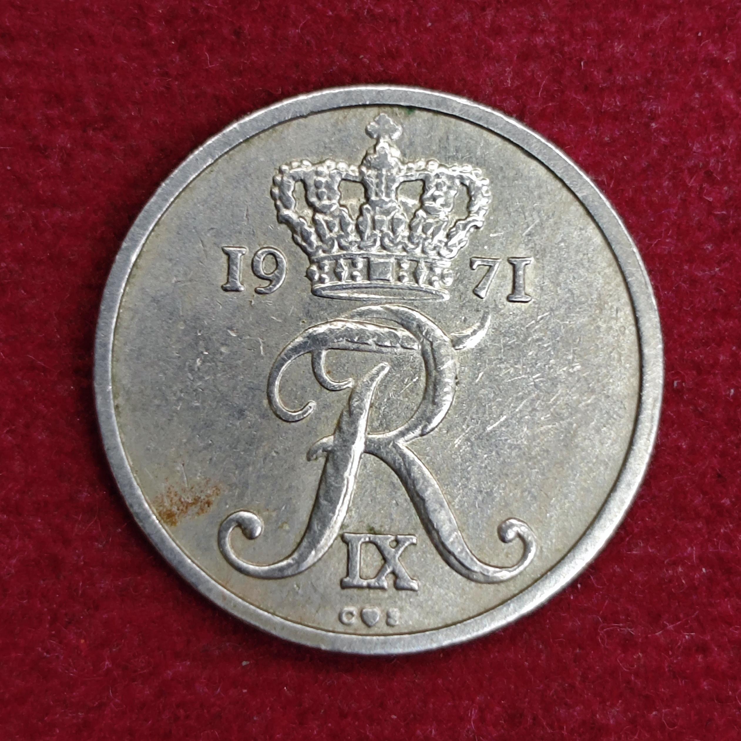 Denmark 10 Ore - Margrethe II 1971 Coin