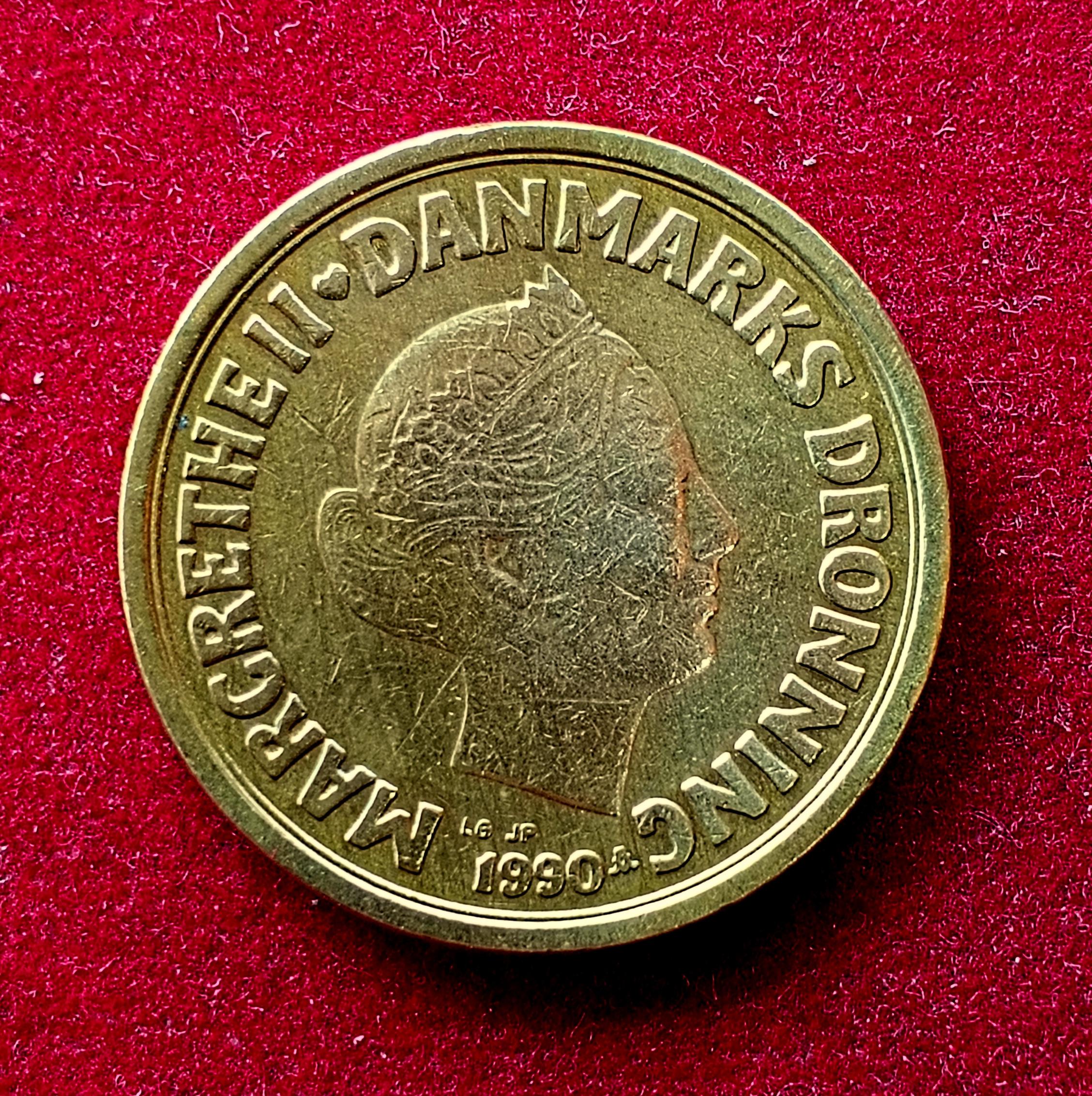 Denmark 20 Kroner - Margrethe II 1990 Coin