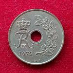 Denmark 25 Ore 1972 Coin
