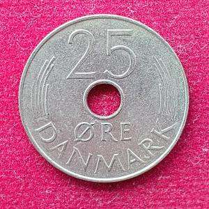 Denmark 25 Ore Margrethe II 1978  Coin