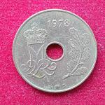 Denmark 25 Ore Margrethe II 1978  Coin