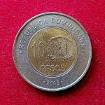 Dominican Republic 10 Pesos 2005 Coin