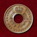 East Africa 1 Cent Elizabeth II 1955 Coin